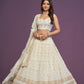 Premium Georgette Heavy Zari & Sequence Embroidery Lehenga Fabric