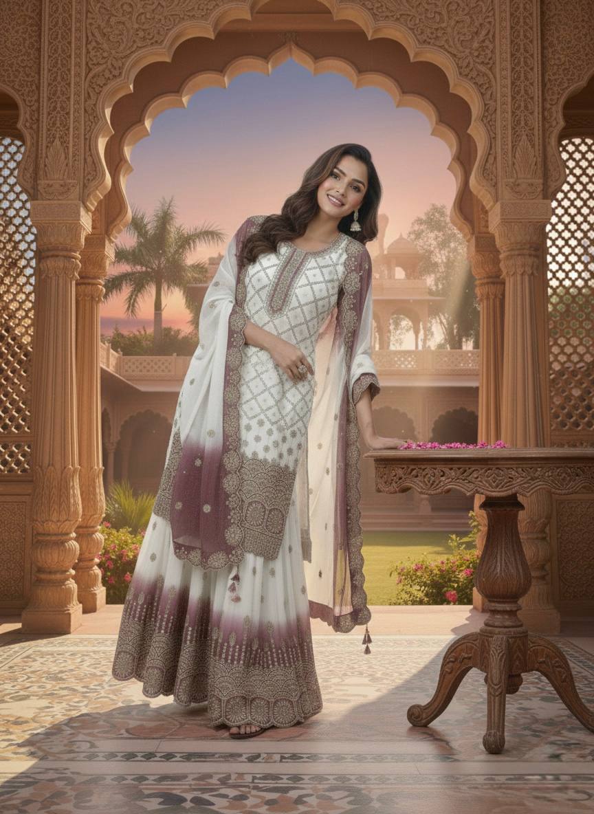 Launching New Đěsigner Party Wear Plazzo