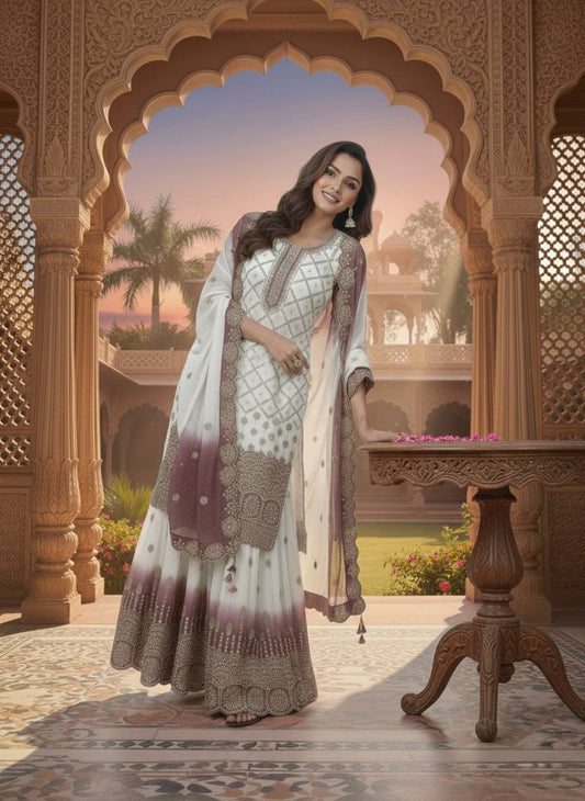 Launching New Đěsigner Party Wear Plazzo