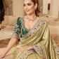 Wedding Wear Pure Kanjivarm Silk Heavy Embroidery Work Saree