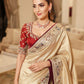 Wedding Wear Pure Kanjivarm Silk Heavy Embroidery Work Saree