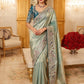 Wedding Wear Pure Kanjivarm Silk Heavy Embroidery Work Saree