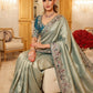 Wedding Wear Pure Kanjivarm Silk Heavy Embroidery Work Saree