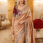 Wedding Wear Pure Kanjivarm Silk Heavy Embroidery Work Saree