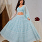 Soft Net Heavy Zari Sequence & Embroidery Work Choli