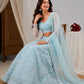 Soft Net Heavy Zari Sequence & Embroidery Work Choli