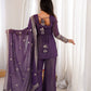 CRUNCHY SILK FABRIC WITH EMBROIDERY SEQUENCE 3 PEACE