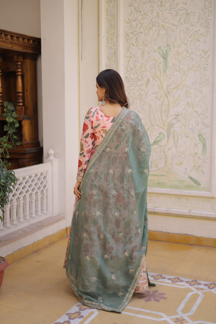 PREMIUM READYMADE ALIA CUT GOWN WITH DUPATTA SET