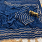 Pure Fandy Sattin Silk With Beautiful Original Rose Gold Beads Saree