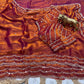 Pure Fandy Sattin Silk With Beautiful Original Rose Gold Beads Saree
