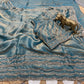Pure Fandy Sattin Silk With Beautiful Original Rose Gold Beads Saree