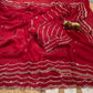 Pure Fandy Sattin Silk With Beautiful Original Rose Gold Beads Saree