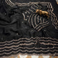 Pure Fandy Sattin Silk With Beautiful Original Rose Gold Beads Saree