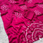 Japan sattin With original mirror work With tassels in pallu saree