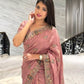 Party Wear Soft Tissue Chiffon silk Saree