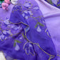 Soft Tebby silk with floral print saree