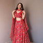 Beautiful all over floral printed lehenga