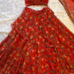 Beautiful all over floral printed lehenga