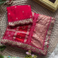 Pure soft viscose georgette sarees with amazing weaving patola