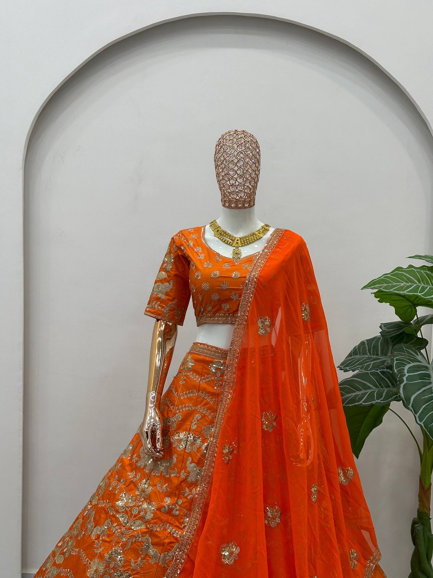 Jalpari Silk Sequins and Zari Embroidery Work Choli