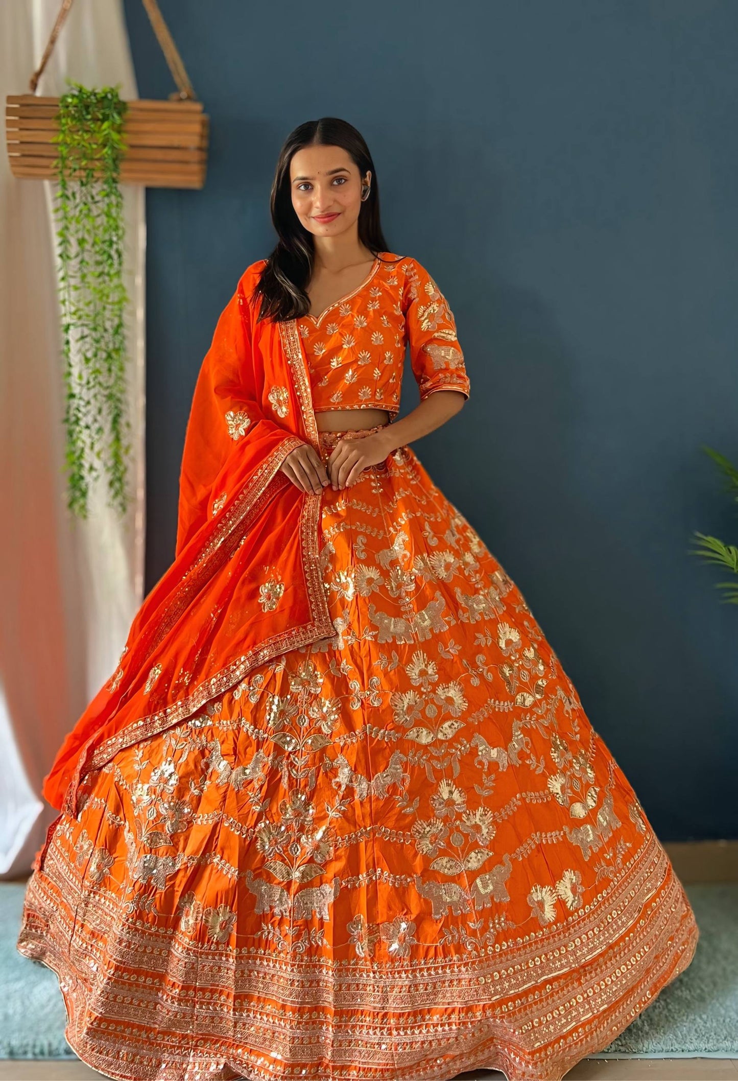 Jalpari Silk Sequins and Zari Embroidery Work Choli