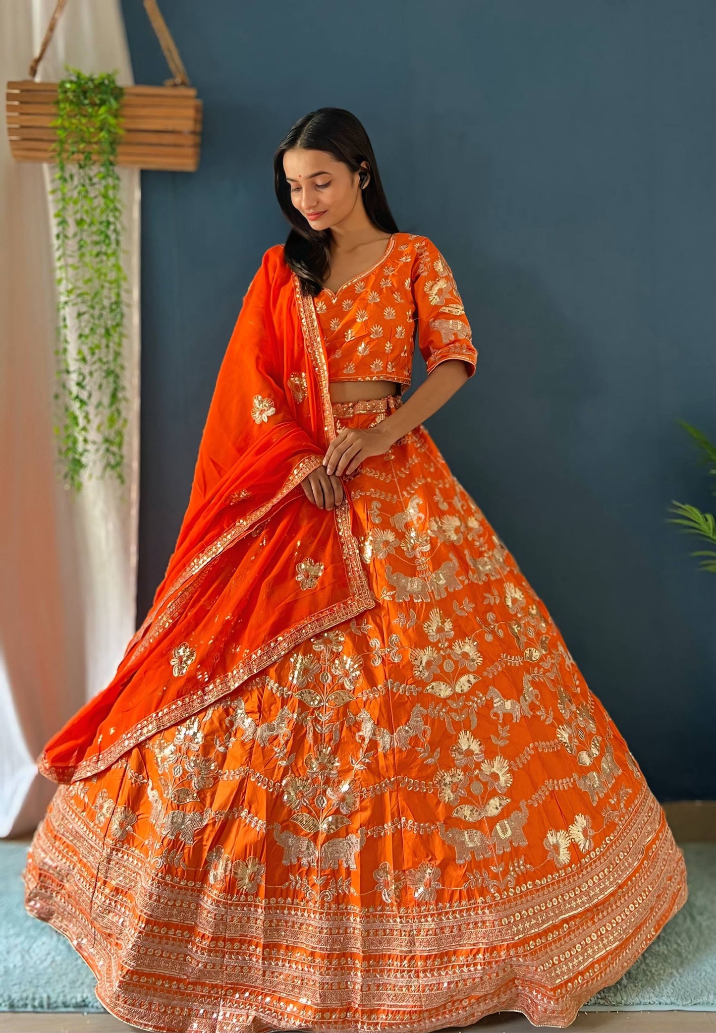Jalpari Silk Sequins and Zari Embroidery Work Choli