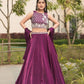 Fendy Plain Flairy Lehenga With Beads Work Belt Lehenga