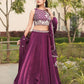 Fendy Plain Flairy Lehenga With Beads Work Belt Lehenga