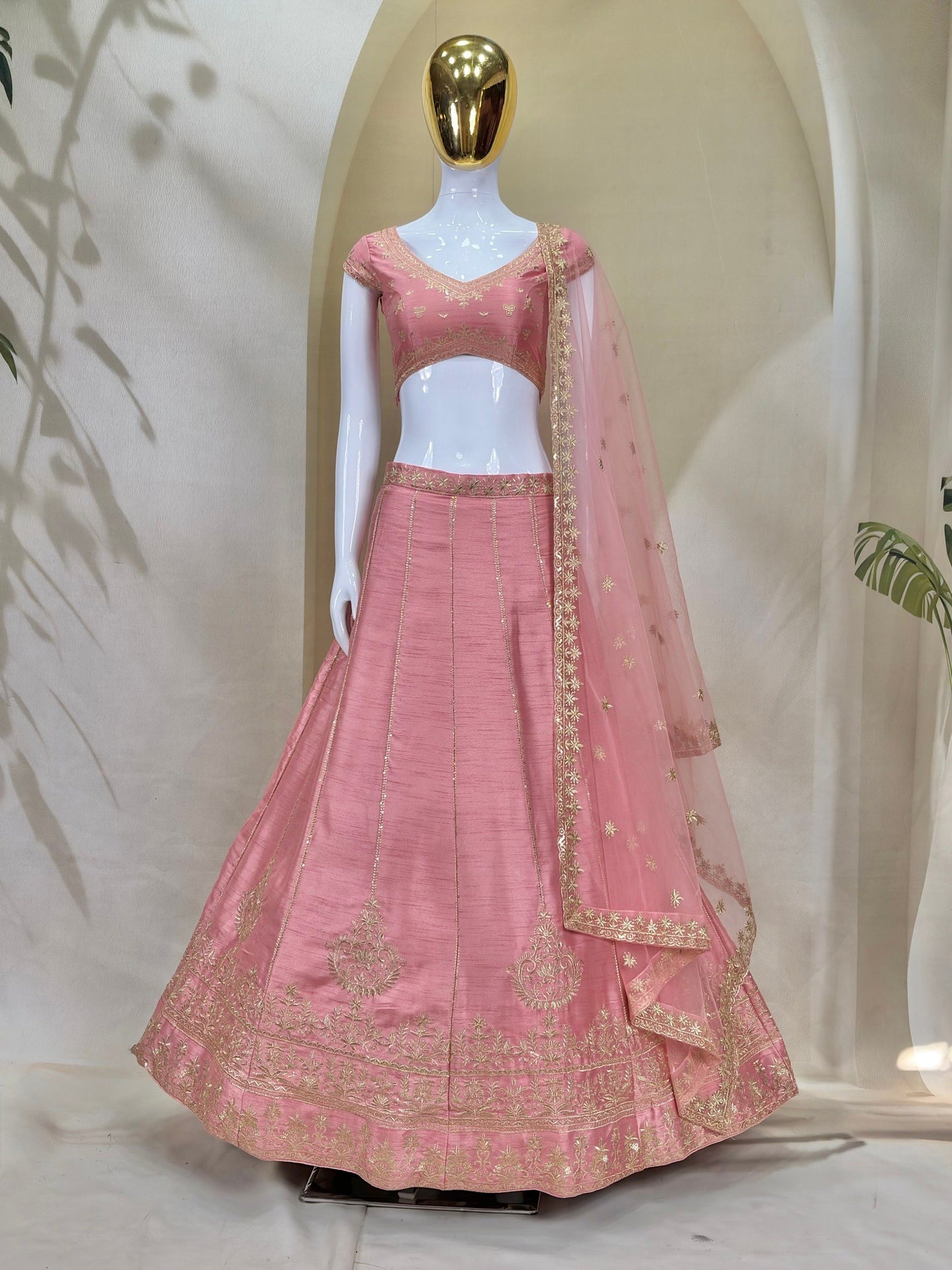 Premium Fancy Fabric Heavy Zari Sequence Choli