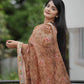 Smooth Organza Beautiful 3D Floral Sublimation Printed Design Saree