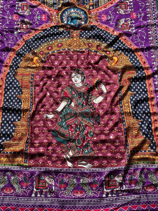 NEW VIRAL INSTRGRAM TOP TRENDING POSITION PRINT SAREE LUNCH