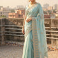 Premium Fandy satin with c pallu bits embroidery work saree