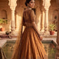 Satin silk lehenga with sequins & Dori work choli