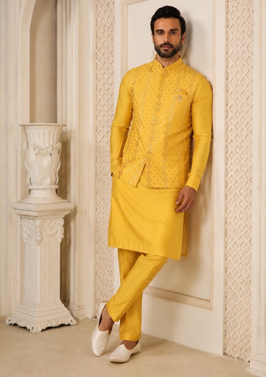 Premium Men’s Koti Kurta Set
