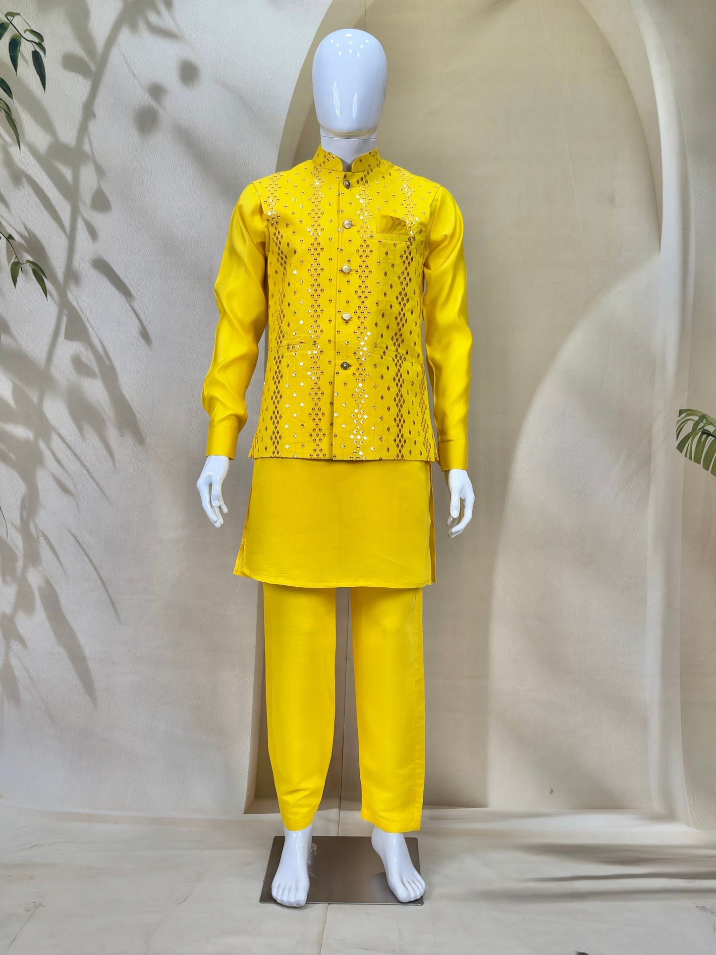 Premium Men’s Koti Kurta Set