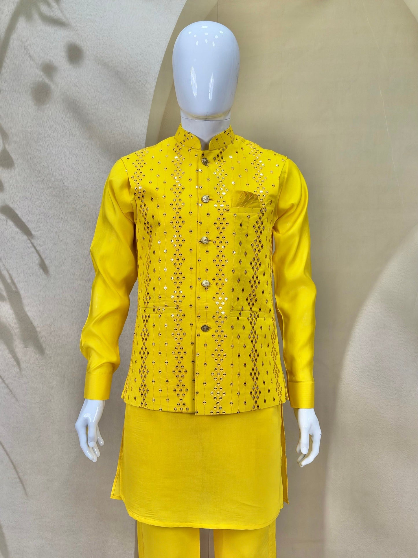 Premium Men’s Koti Kurta Set