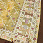 Heavy Butterfly Net Beautiful Mallty  Colour Aari Embroidery Work Saree