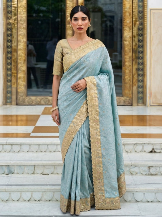 Wedding Wear Pure Kanjivarm Silk Work Saree