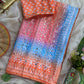Very Soft and Elegant Rich look Soft Chinon Silk Digital Print Saree