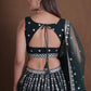 Goergette Multi Sequence embroidery choli