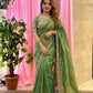Designer Party Wear Fendy Satin Silk Saree