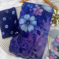 Soft Tebby silk with floral print saree