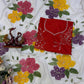 Soft Tebby Silk Beautiful floral hand print with beads and sequins work saree