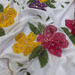 Soft Tebby Silk Beautiful floral hand print with beads and sequins work saree
