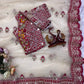 Soft Butterfly Net Fabric Sequance and multi thread Embroidery Work Saree