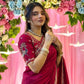 Designer Party Wear Fendy Satin Silk Saree