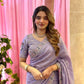 Designer Party Wear Fendy Satin Silk Saree