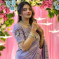 Designer Party Wear Fendy Satin Silk Saree
