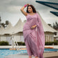 Georgette saree with sequins work choli