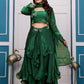 Heavy Fandy Satin with  Embroidery & Sequins Work Lehenga